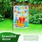 G128 Combo Pack: Garden Flag Stand 36x16IN & Garden Flag Happy Birthday Presents Printed 12x18IN Double Sided